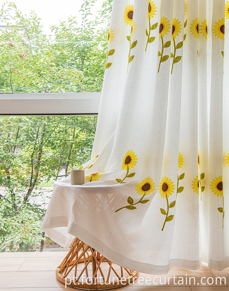 Home Dust Proof Printed Window Curtains
